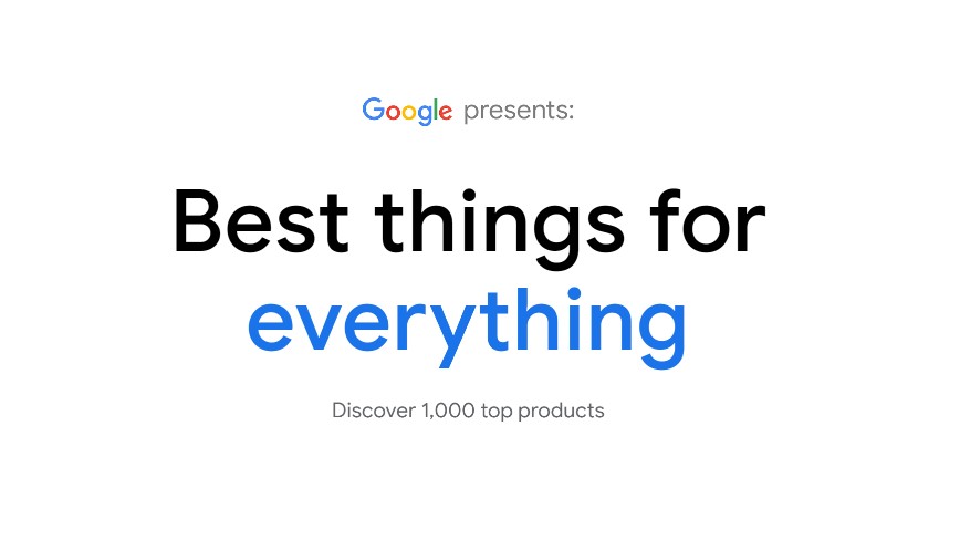 Google презентовал сайт по поиску лучших товаров в интернете