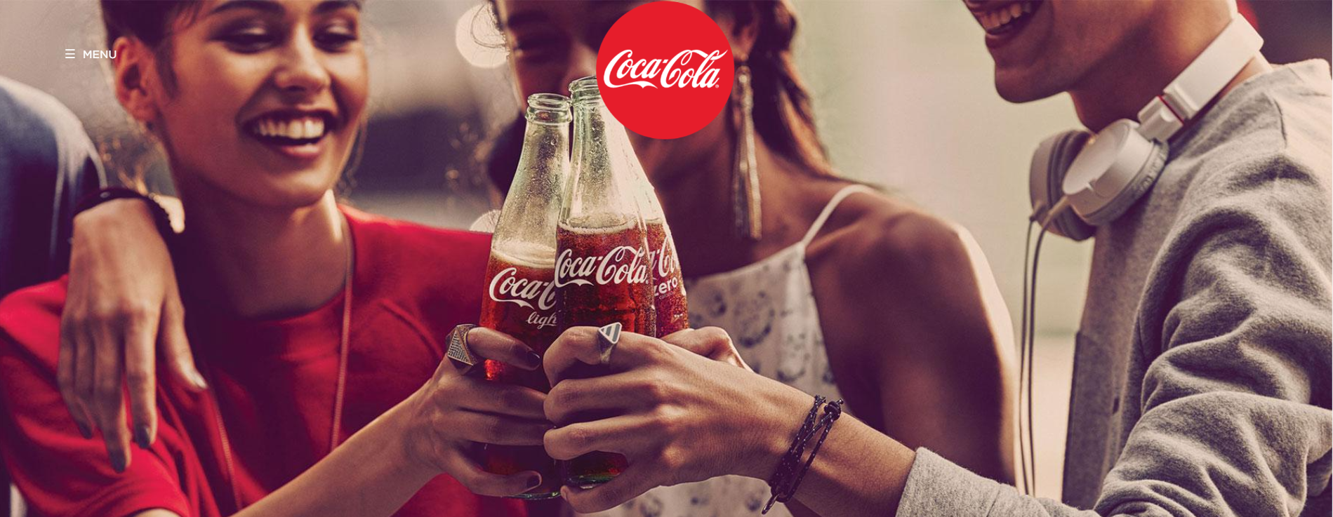 Дизайн сайта Coca Cola