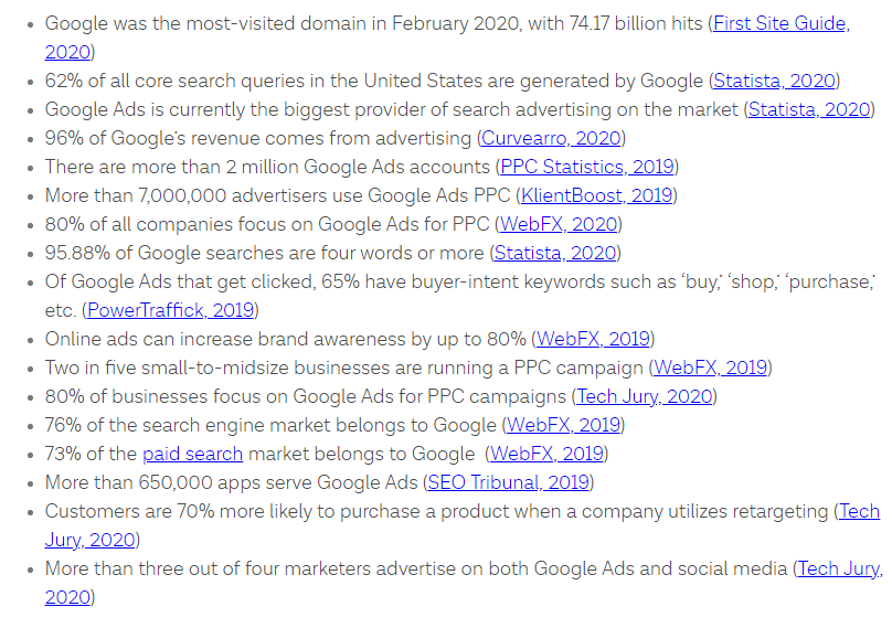 Виды рекламы в Google Ads