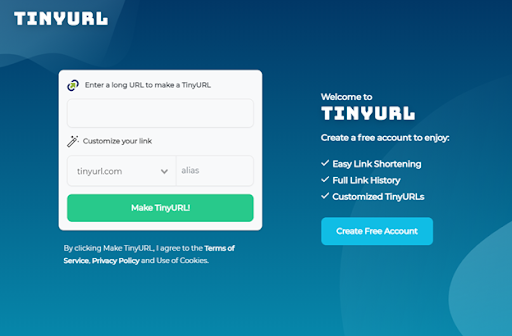 Tinyurl.com. Данный сервис сокращения ссылок разработан еще в начале 2000-ых годов. Он функционирует на английском языке. Для создания короткой ссылки не нужна идентификация.