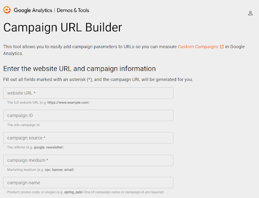 Компоновщик URL от Google   Нельзя обойти вниманием и решение от Google. В наличии Campaign URL Builder — все, что необходимо для комфортной отметки ссылок.
