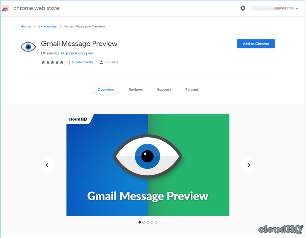 Розширення Gmail Message Preview 