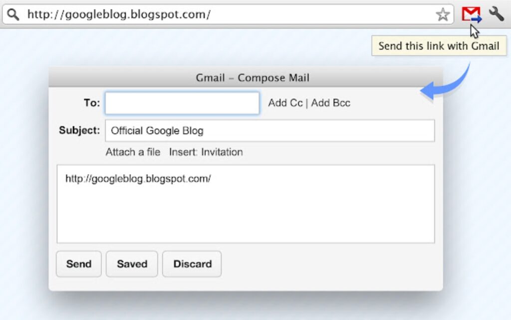 Gmail send message. Send Post application Chrome.