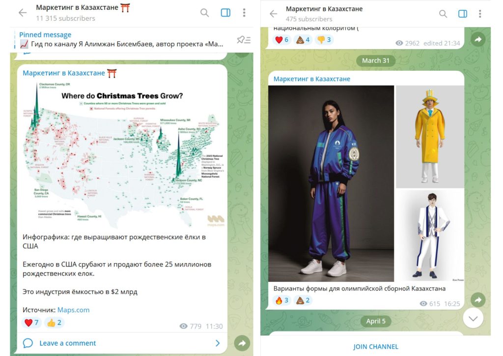 Публичные каналы