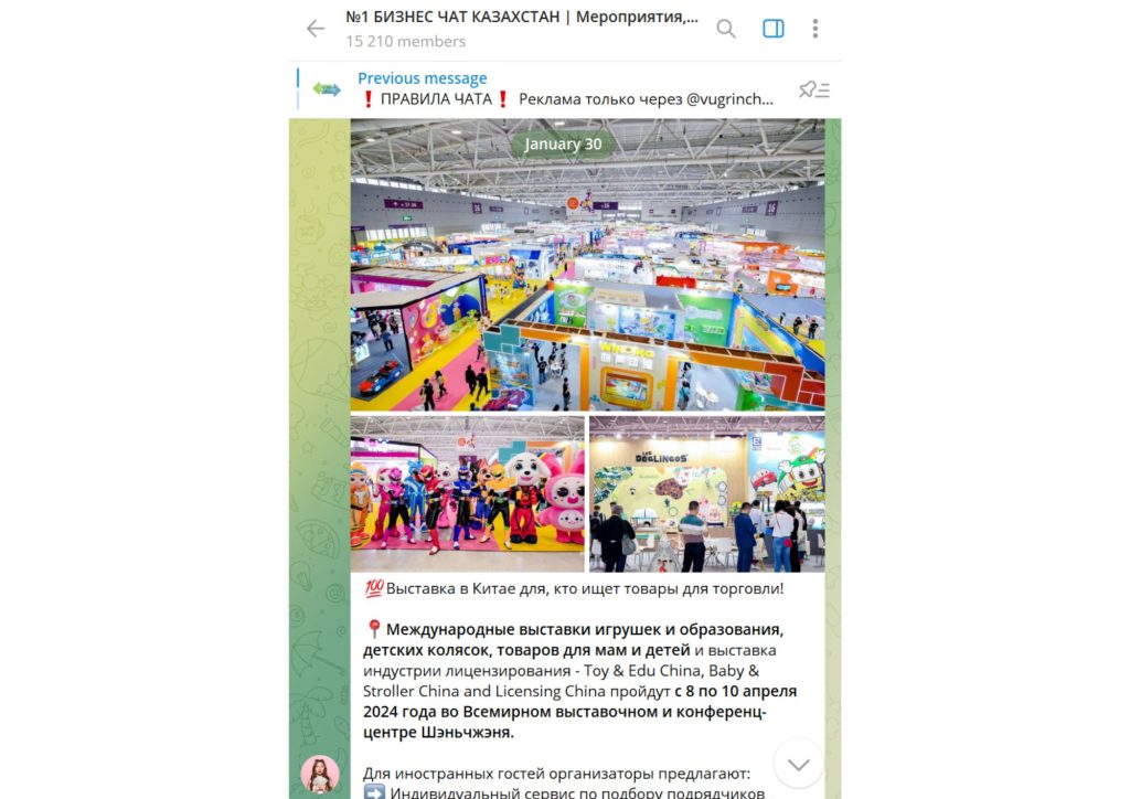 Группы Telegram: