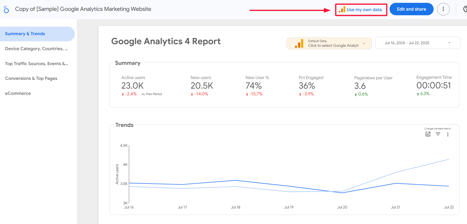  Как работать с Google Looker Studio: обзор интерфейса и базовых функций